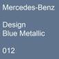 Preview: Mercedes-Benz, Design Blue Metallic, 012.